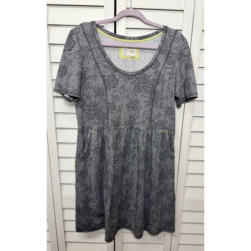 Anthropologie Saturday Sunday Floral Boho Knit Shift Dress Women's Size Large - Picture 4 of 11